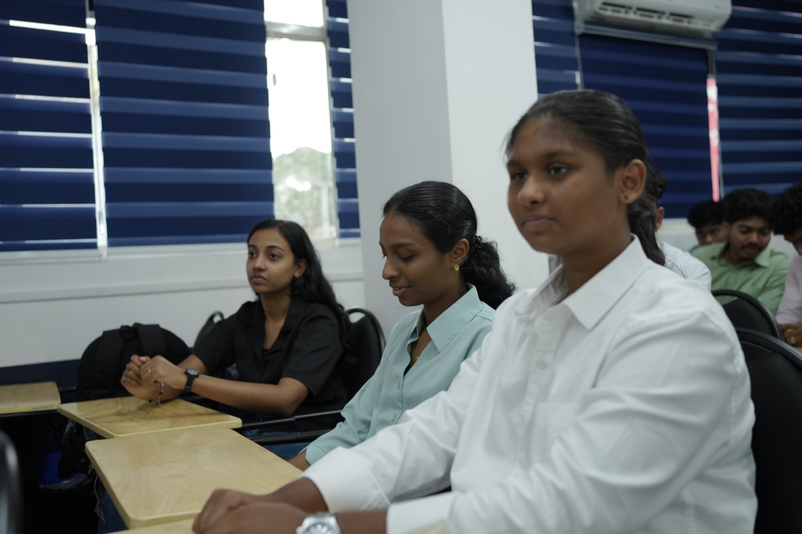 NavPath students in an IMU CET class, followed live online across India