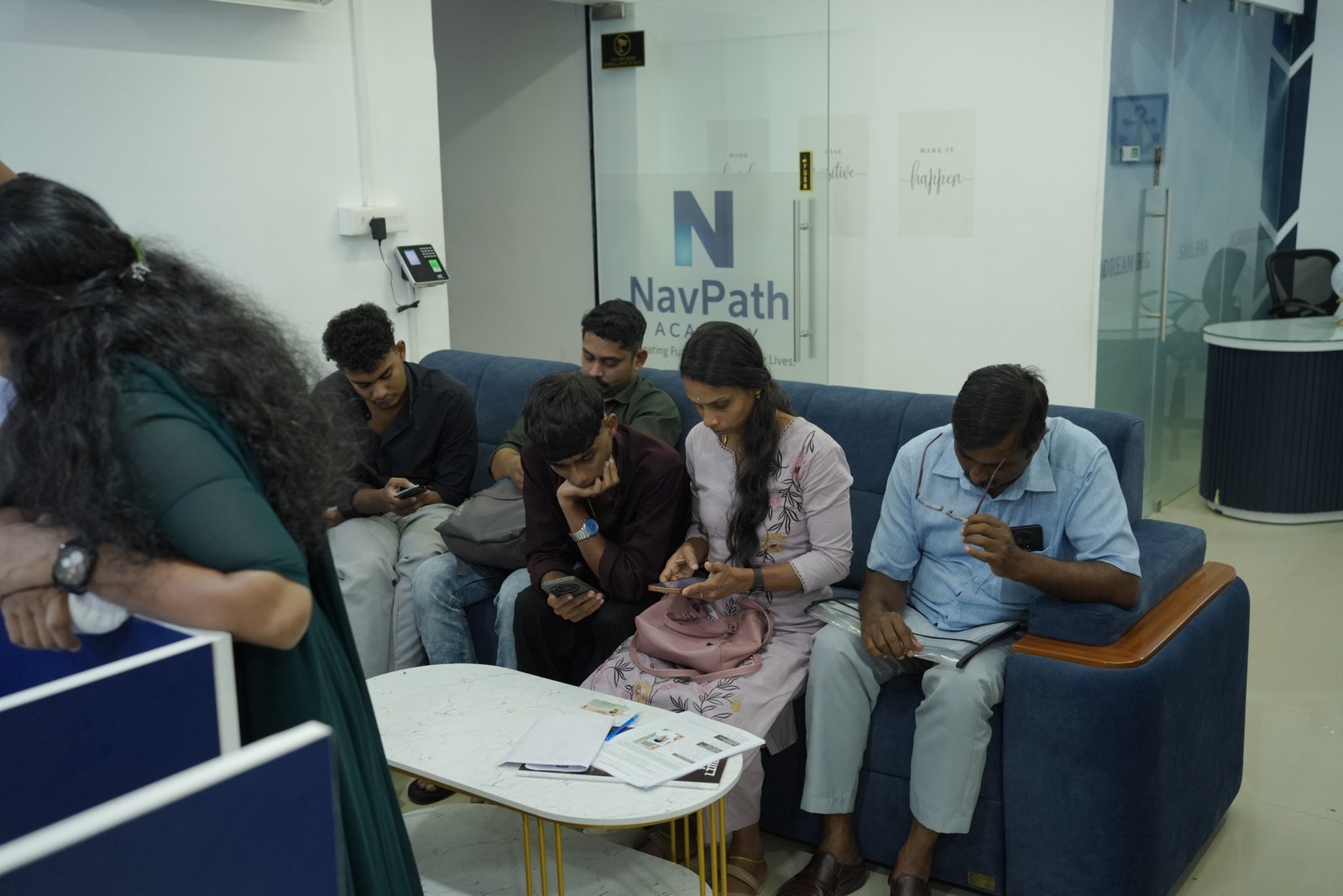 Reception area at NavPath Academy